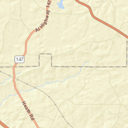 Oak Bowery Alabama Street Map