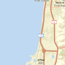 Tirat Karmel Street Map