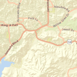 Rancho San Diego California Street Map