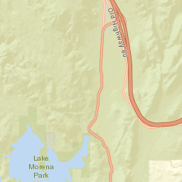 Boulder Oaks California Street Map