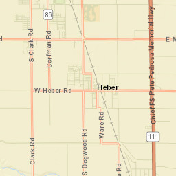 Heber California Street Map