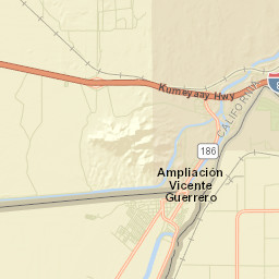 Los Algodones Street Map