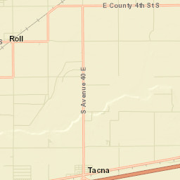 Tacna Arizona Street Map