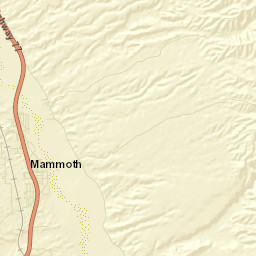 North Mammoth Arizona Street Map