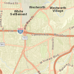 White Settlement Street Map