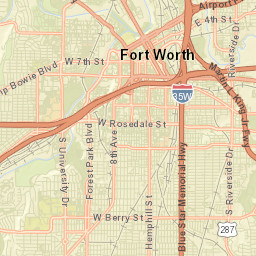 Fort Worth Street Map