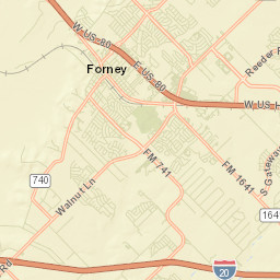 Forney Street Map