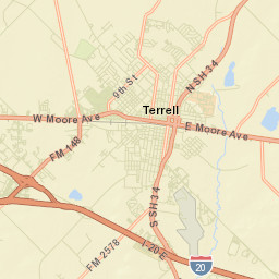 136-158 Texas 205, Terrell, TX 75160, USA Street Map