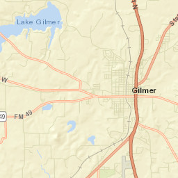 Upshur County Street Map