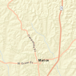 Marion Alabama Street Map