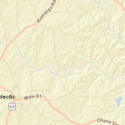 Eclectic Alabama Street Map