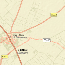 Sidi Bennour Street Map