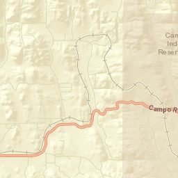 Clover Flat California Street Map