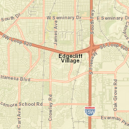 Edgecliff Village Street Map