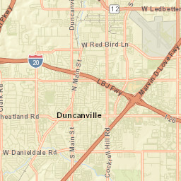 1318 North Cedar Ridge Drive, Duncanville Street Map