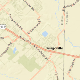 1260-1332 North Woody Road Dallas TX Street Map