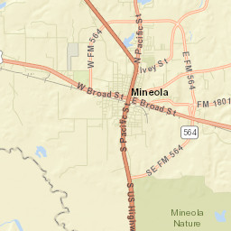 100-186 East Broad Street, Mineola, TX Street Map