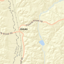 Jones Alabama Street Map
