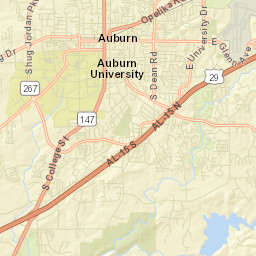 Conner Estates Alabama Street Map