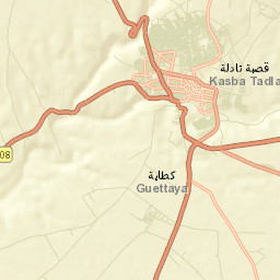 Kasba Tadla Street Map