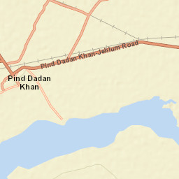 Pind Dadan Khan Street Map