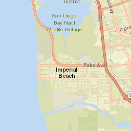 Palm City California Street Map