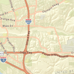 Otay California Street Map