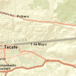 Potrero California Street Map