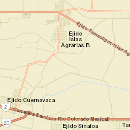 Ejido Sinaloa Street Map