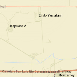 Ejido Yucatán Street Map