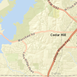 402 West Wintergreen Road, Cedar Hill, TX Street Map