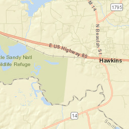 Hawkins Street Map