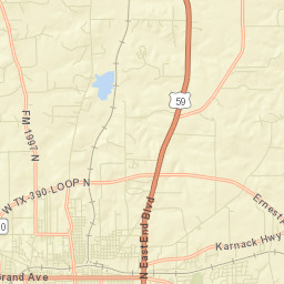 Harrison County Street Map