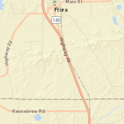 Flora Street Map