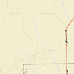 Vaiden Alabama Street Map