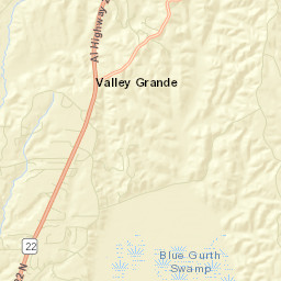 Valley Grande Alabama Street Map