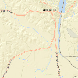 Tallassee Alabama Street Map