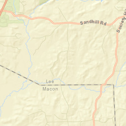 Sand Hill Alabama Street Map
