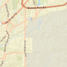 Muscogee County Street Map
