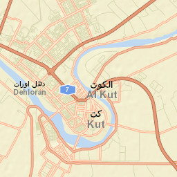 Al Kūt Street Map