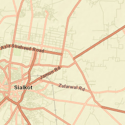Sialkot Street Map
