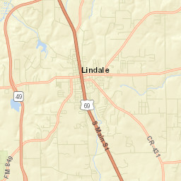 Lindale Street Map