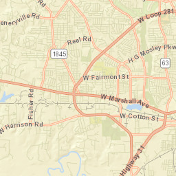 Gregg County Street Map