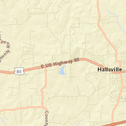 Hallsville Street Map