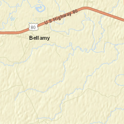 Bellamy Alabama Street Map