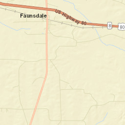 Siddonsville Alabama Street Map