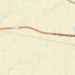 Potter Alabama Street Map