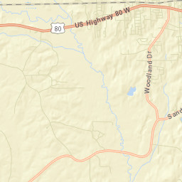 Ladonia Alabama Street Map