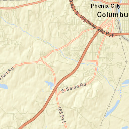 Phenix City Alabama Street Map