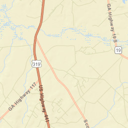 Laurens County Street Map